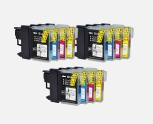 12 Cartuchos de tinta para Brother LC985Bk, LC985C, LC985M, LC985Y Compatible - Imagen 1 de 1