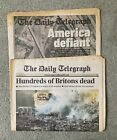 The Daily Telegraph 13 septembre 2001 journal attaque terroriste du World Trade Center