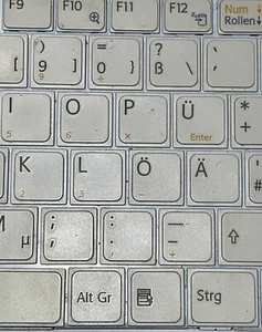 Sony Notebook Tastatur-Tasten-einzeln+Scharniere+Gummi - Weis - 100% Original - Bild 1 von 9