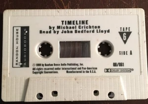 TIMELINE Michael Crichton Tape 6 cassette - Picture 1 of 2