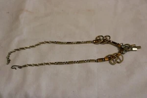 Vintage Amber Gold Tone Rhinestone Necklace - Picture 1 of 5