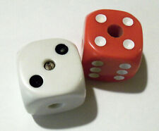 Drum DICE Knobs Red or White Cymbal Stand HI HAT Topper Universal Wing Nut 2 PAK