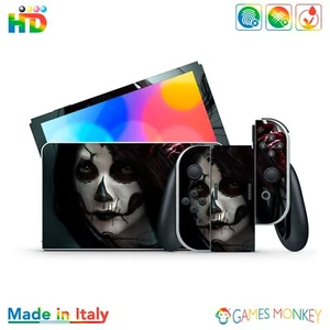 GamesMonkey® - Skin kompatibel Nintendo Switch - OLED CLASSIC - D014 Schädelfrau - Picture 1 of 7
