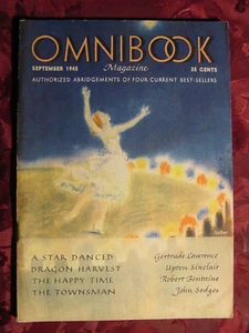 OMNIBOOK September 1945 Upton Sinclair John Sedges Pearl Buck Gertrude Lawrence - Imagen 1 de 1