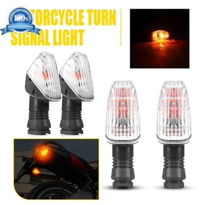 4X Clear Lens Turn Signal Indicator Lamp For Kawasaki KLR 650 KLR650 2008-2017 - Image 1 of 4