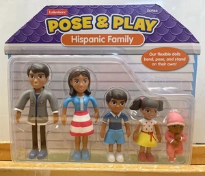 Lakeshore Pose & Play Puppen hispanische Familie Sammlerstück biegsam flexibel - Bild 1 von 2