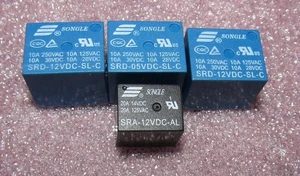 4x Songle Power Appliance Relay 5V and 12V SRD / SRA - Picture 1 of 4