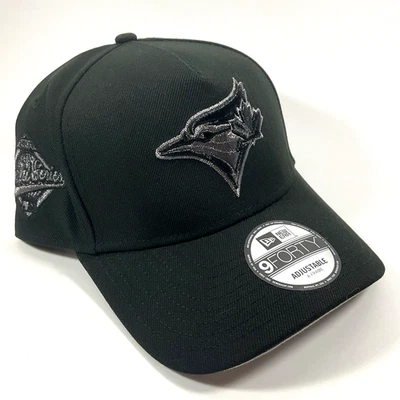 Gorra New Era Toronto Blue Jays Negra Gunmetal Exclusiva 9FORTY A-Frame Snapback Foto 1 de 4