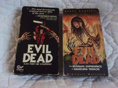 EVIL DEAD VHS LOT 80'S HORROR GORE CONGRESS VIDEO ANCHOR BAY BRUCE CAMPBELL - Image 1 of 4