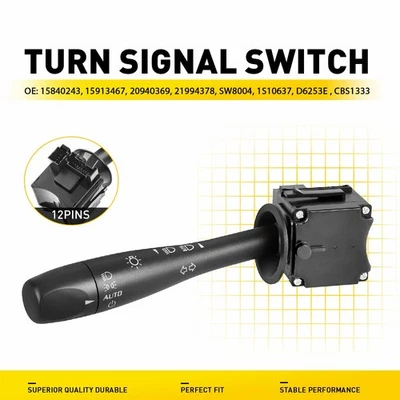 Brazo de palanca interruptor regulador limpiaparabrisas señal de giro para Chevy Malibu 2006-2012 Foto 1 de 4