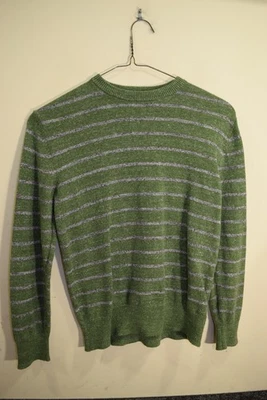 Suéter Gap Niños Algodón Tejido Pullover Verde Gris Rayas NIÑOS XL 12 Foto 1 de 4