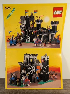Lego Black Knights Monarch’s Castle 6085 manual de instruções APENAS vintage - Imagem 1 de 4
