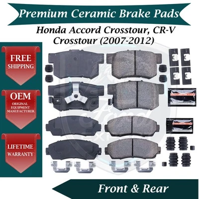 Kit de pastillas de freno delanteras y traseras premium OE para Honda 2005-2011 9 años de garantía Foto 1 de 4