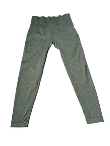 NVGTN Leggings Womens Small Olive Green High Waist Seamless Yoga Gym Athletic - Picture 1 of 9