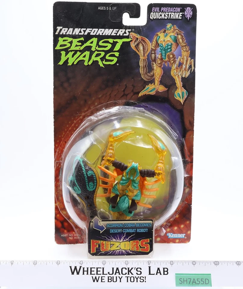 Quickstrike 100 % completo con tarjeta y burbuja Transformers Beast Wars 1997 Hasbro casi nuevo Foto 1 de 4