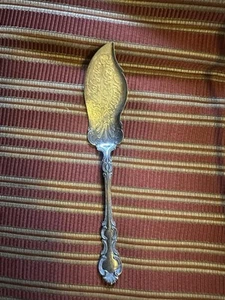 Antique 1905 R Wallace  Serving Spoon Monogram John R. Fox No.295 Military Lodge - Picture 1 of 12