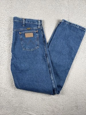 WRANGLER Jeans Men's 36x36 (FIT 36X37) Cowboy Cut Original Fit Blue 13MWZ - Image 1 of 4