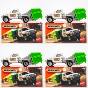 2025 Matchbox Power Grabs #97 MBX Garbage Scout WHITE | GREEN | 4-PACK LOT | FSB - Picture 1 of 1