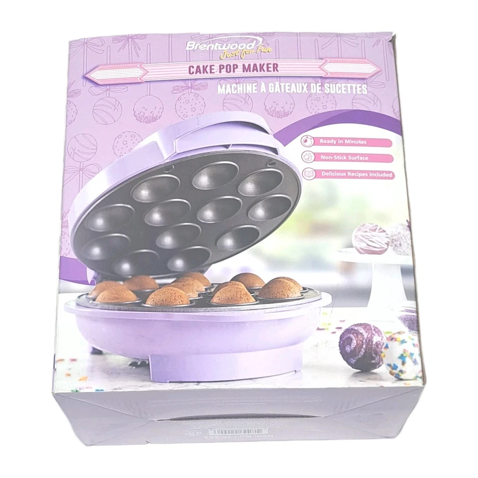 Brentwood Cake Pop Maker Antiadherente TS-254 NUEVO Púrpura Foto 1 de 4