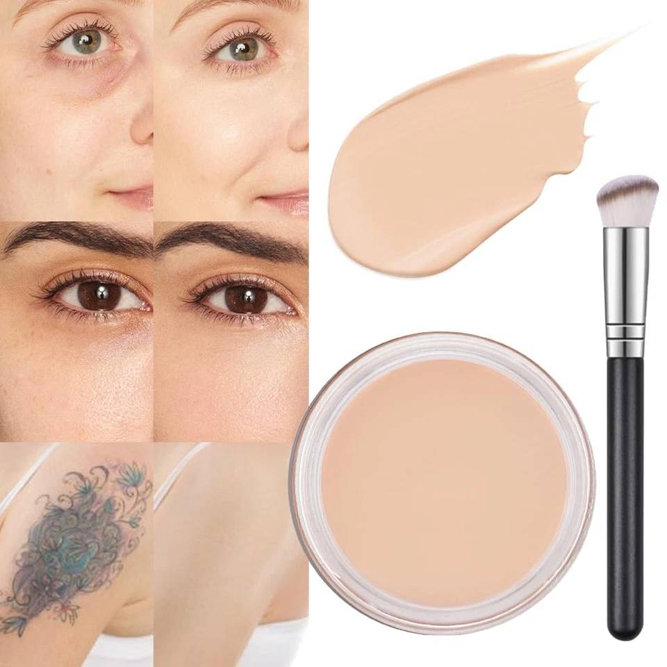 Pot Concealer Full Coverage Set, under Eye Brightener Color Correcting Concealer - Image 1 of 4
