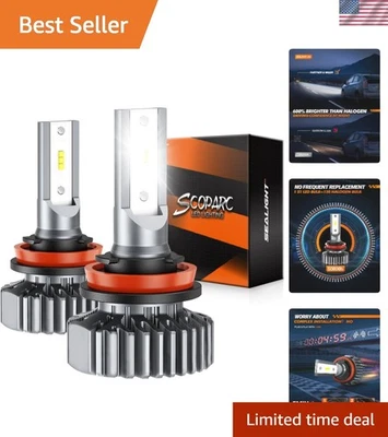 Quick Install 32000 Lumen H11/H8/H9 LED Fog Lights - Bright & Waterproof - Image 1 of 4