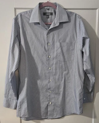 Kenneth Cole Mens Reaction Long Sleeve Button Up Dress Shirt Size Medium Grey  - Image 1 of 4