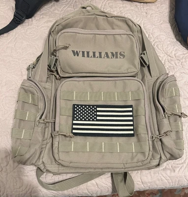 Mochila táctica militar CORNERSTONE varios compartimentos verde ejército exterior Foto 1 de 4