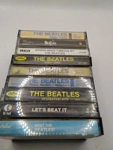 The Beatles - CASSETTE LOT OF 9, Abbey Road, Rubber Soul, Let's Beat It Etc - Picture 1 of 3
