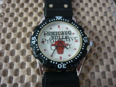 老式 NBA 芝加哥公牛队石英手表男式 5 次冠军 1997 年全新无标签 — 第 1/3 张图片