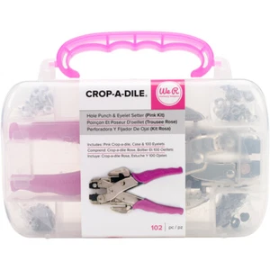 We R Memory Keepers 70908 Crop-A-Dile Punch Kit-Pink - Picture 1 of 1