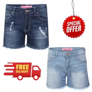 Ladies Denim Summer Shorts High Waisted Jeans Women's Ripped Half Hot Pants - Picture 1 of 5