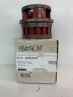 Reed Mfg 05630 DHR12 1NPT 1" NPT R12+ Drophead HSS High Speed Steel MINT IN BOX! - Image 1 of 4
