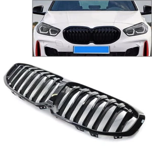 Gloss Black M4 style Bumper Bar Kidney Grille Grill for BMW 1 Series F40 2019-21 - Picture 1 of 10