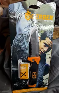 Gerber Bear Grylls Survival Folding Knife Hunting w Sheath SEALED READ!!! CARBON - Picture 1 of 8