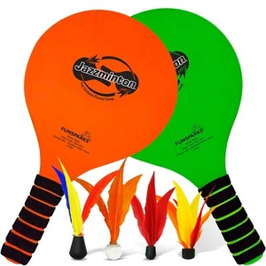 Variety Paddle Ball Game - Racquetball Set Wooden Beach Racket Games for Kids... - Picture 1 of 6