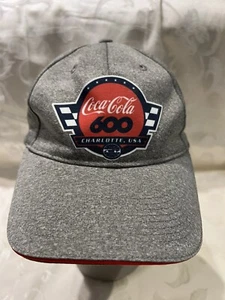 Coca Cola 600 NASCAR Race Hat Cap Charlotte USA Sports Speedway Grey Logo OSFA  - Picture 1 of 5