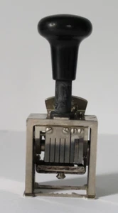 Antiguo Numerador O Sello de Metal.Vintage - Imagen 1 de 9