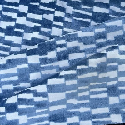 TELA DE TAPICERÍA DE TERCIOPELO CORTE GRAVET 35544.11 MOD TERCIOPELO EN MARINO 4.25 YARDAS Foto 1 de 2