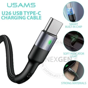 USAMS USB Type C Charger Charging Cable Data Sync Cord For Samsung iPhone 16 15 - Picture 1 of 7