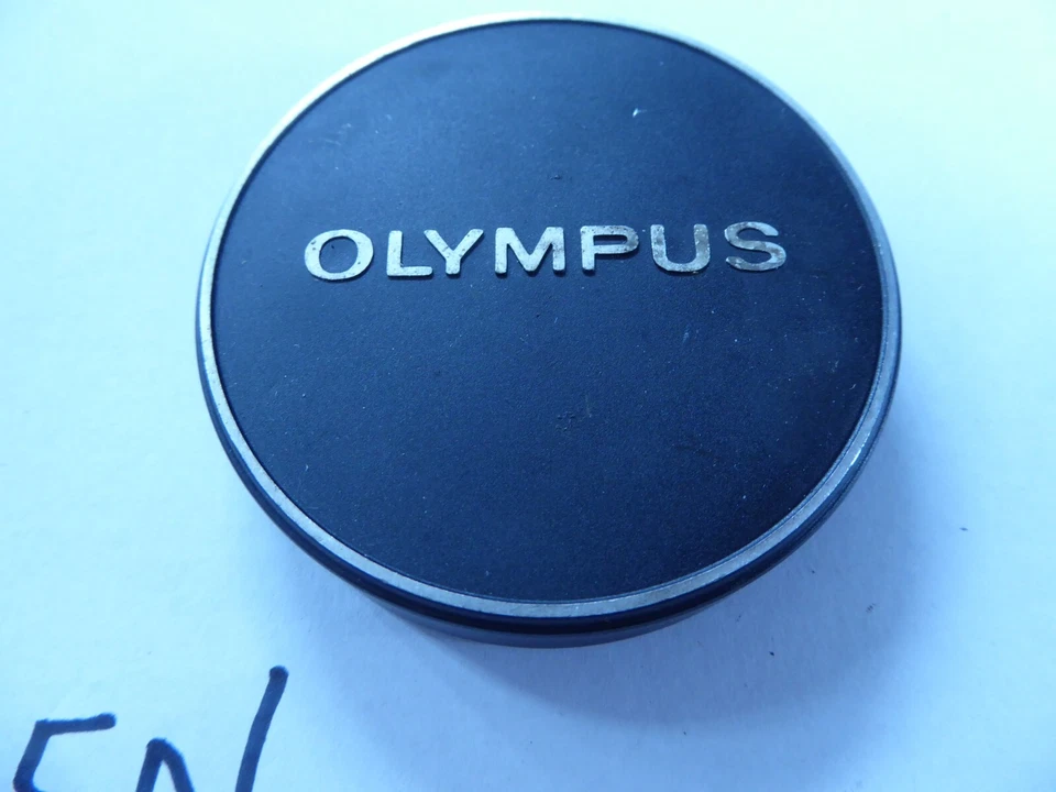 Olympus metal genuine front cap view pictures, assumes fit 60mm approx  not 62mm - Image 1 of 4