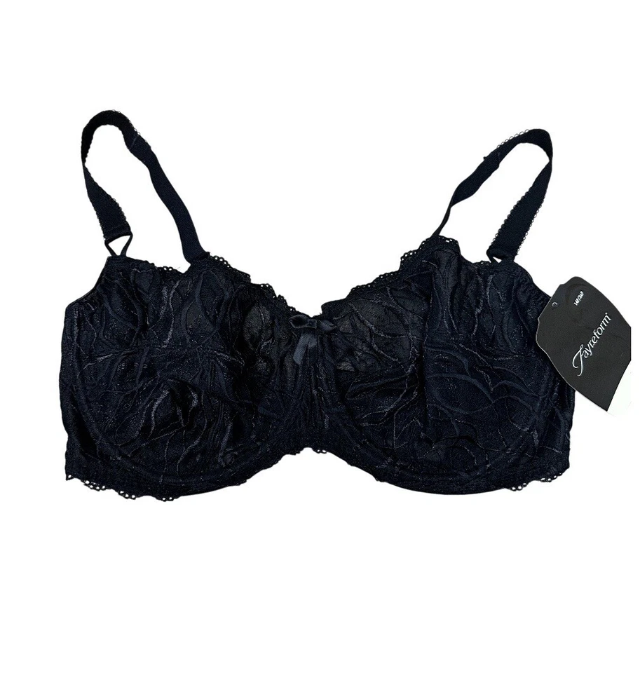 Sujetador Fayreform Talla 14F Con Aros Alessia Rosa Negro Nuevo Con Etiquetas Foto 1 de 4