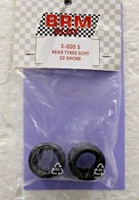Brm S-020-S Medium Soft High Performance Rubber Rear Tires 1/24 Slot Car Part