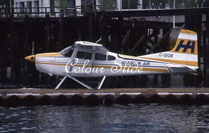 Harbour Air Cessna C-185F Skywagon C-GIOB 10.96, diapositiva a color, avión de aviación - Imagen 1 de 1
