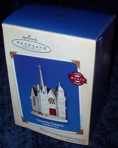 2002 Hallmark COUNTRY CHURCH #5 Candlelight Services MAGIC Keepsake Ornament - Picture 1 of 5