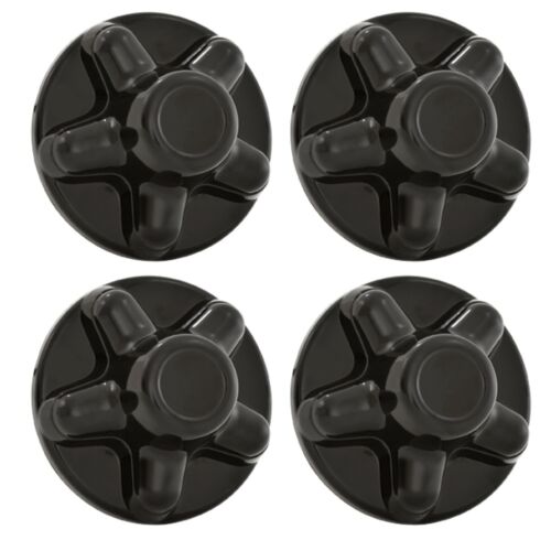 4 Push Through Chrome Center Caps Fit 3.18