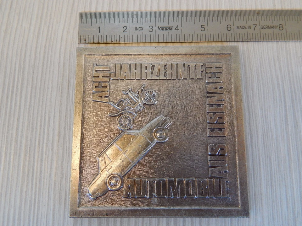 MEDAGLIA ORIGINALE WARTBURG 1896-1976 Foto 1 de 1