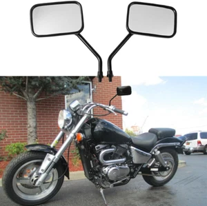 Rectangle Motorcycle Side Mirrors For Suzuki Intruder 800 500 Marauder 1600 800 - Foto 1 di 15