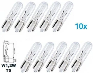10x W1,2W W2x4.6d T5 12V Glühlampe Birne Soffitte Auto Lampen Tacho Beleuchtung - Bild 1 von 6