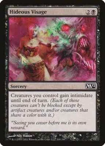 HIDEOUS VISAGE X 4 N/M- MAGIC 2012 MAGIC THE GATHERING - Picture 1 of 1