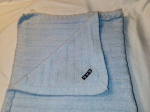 Petit Lem Baby Blanket Lovey Chenille Soft Blue Brown Car Tag - Picture 1 of 17